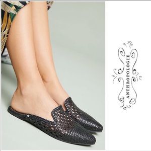 Sam Edelman Mules Slides Black Leather - Cute!